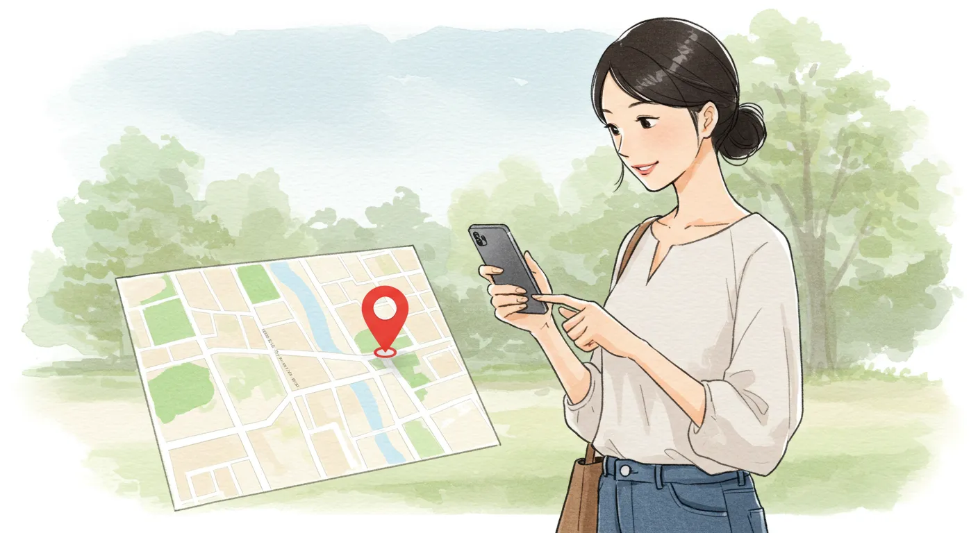 位置情報がすぐ確認できる