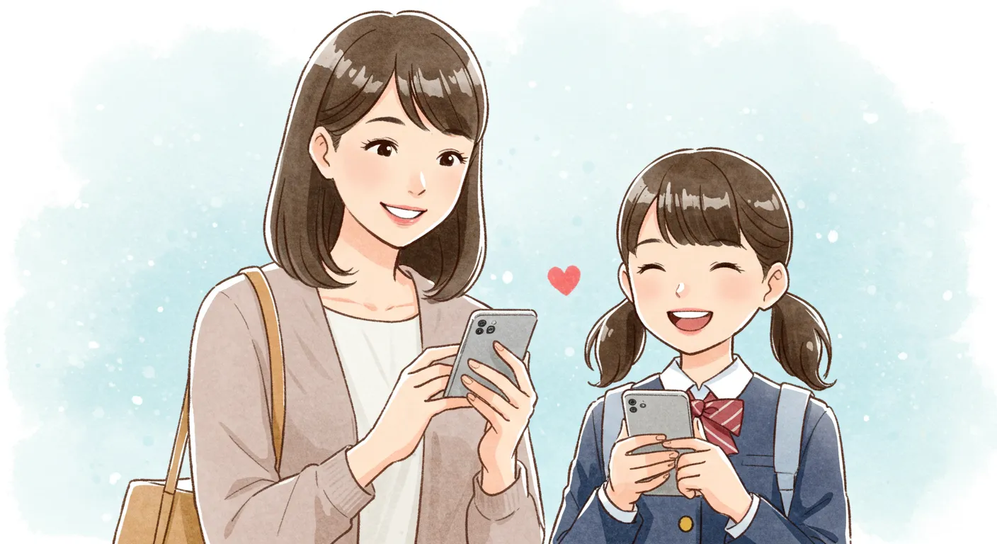 親子の連絡がスムーズに